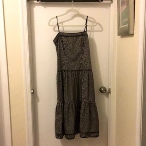 Black and White Club Monaco Midi Summer Dress